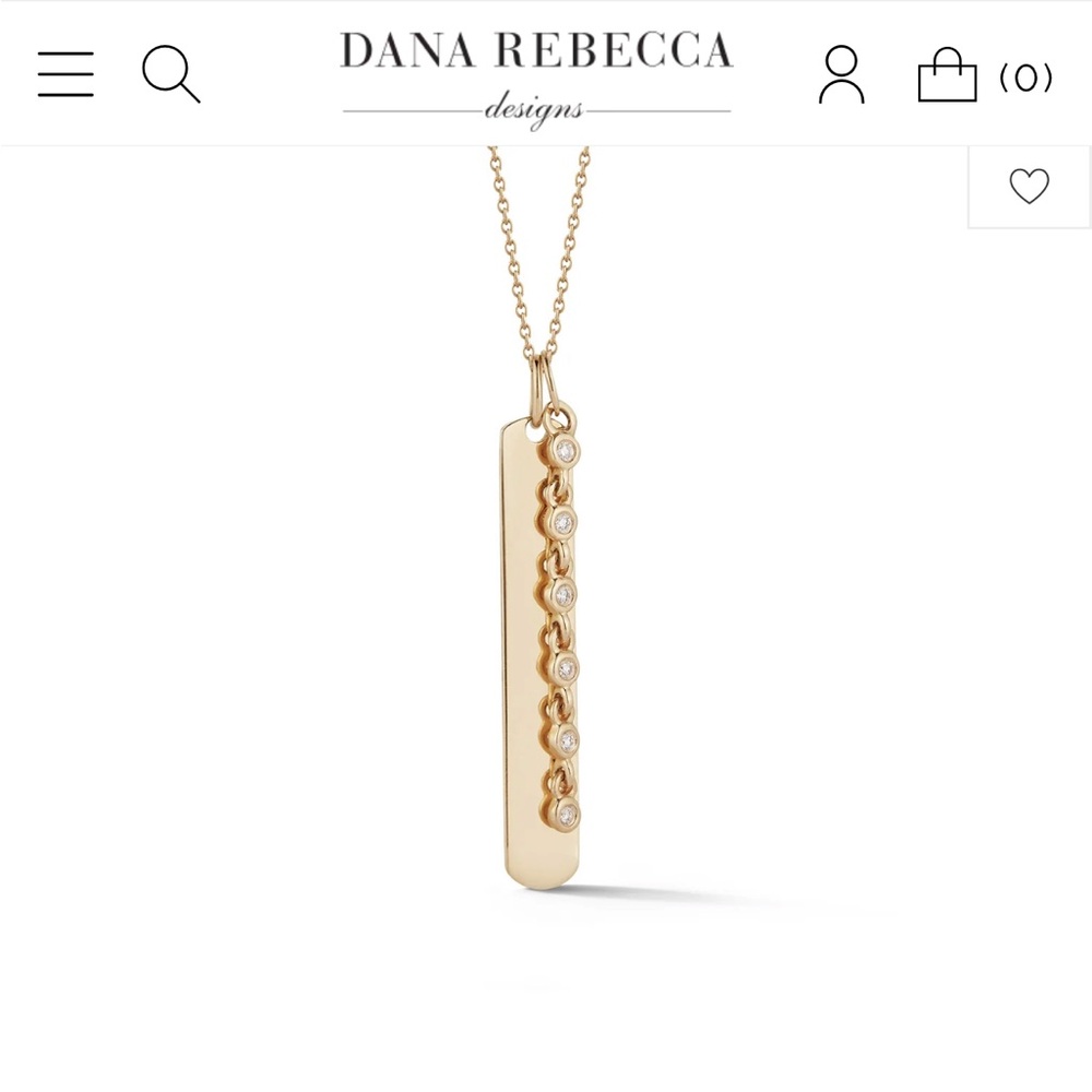 Dana Rebecca Lulu Jack Vertical Bar Necklace